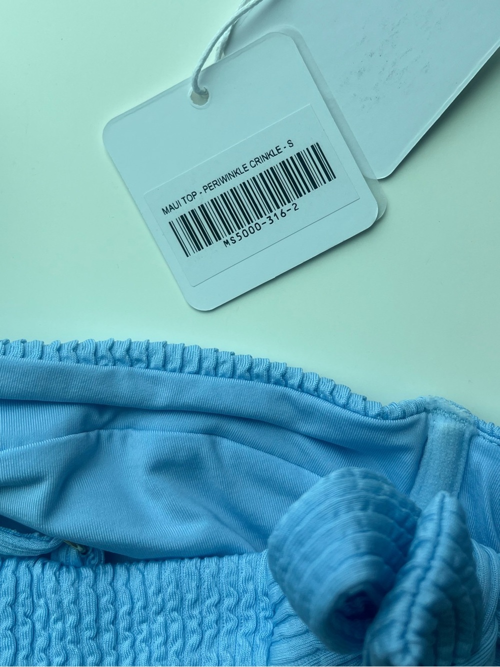 Monday Swimwear Blue Ribbed Bikini set - Picture 12 of 12